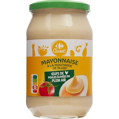 Mayonnaise aux œufs de poules élevées en plein air Carrefour Classic' 3 pots