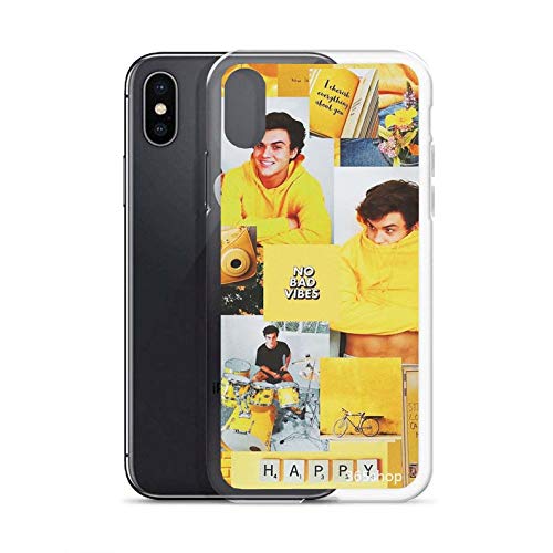 365SHOP Dolan Twins iPhone Case, iPhone Grayson Dolan Twins Print Shockproof Rubber Case Defender Cover for iPhone X Xs Max XR 8 Plus 7 6 6s Plus (Clear, iPhone 8 / iPhone 7)