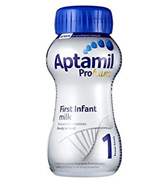 Profutura 1 First Infant Baby Milk Ready to Use Liquid Formula, from Birth, 200 ml, Pack of 12