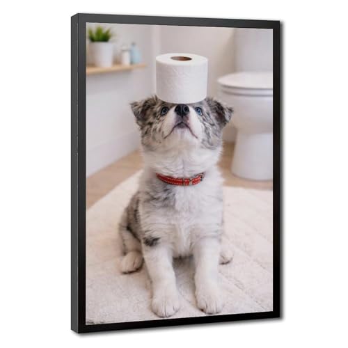 Poster chien papier toilette : transformez l'ambiance de vos toilettes