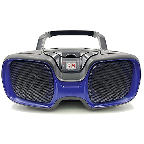 Sylvania Srcd1037Bt- Bluetooth Portable Cd Player - Am/Fm Radio - Usb/Sd Mp3 - Aux In Headphone Jack, Cd-R/Cd-Rw Compatible - Lcd Display, (Blue) #TOP25