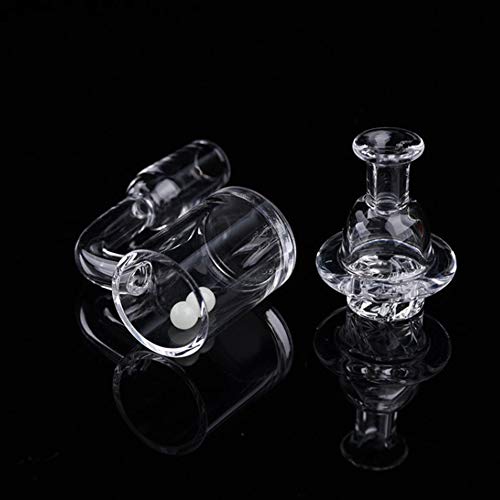 shurun Banger Dab Rig Domeless 14mm Quarzglas Für Glass Bongs, mit Glühkugel (14mm männlich 90 °) – Bild 6