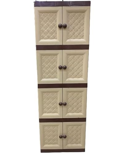 دولاب رتان 4 دور بلاستيك للتخزين من جولدن فالكون