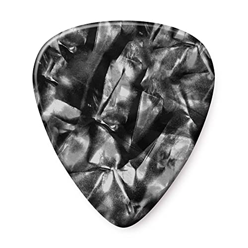 Jim Dunlop 483P02XH Guitar Pick Player Pack - Black Pearl (Pack of 12), Black Pearloid, Ex Heavy - Image 2