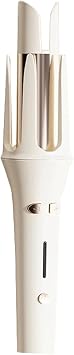 Automatic Hair Curler 4 Temperature & Timer Settings, Auto Shut-Off, Anti-Scald Rotating Curling Wand White