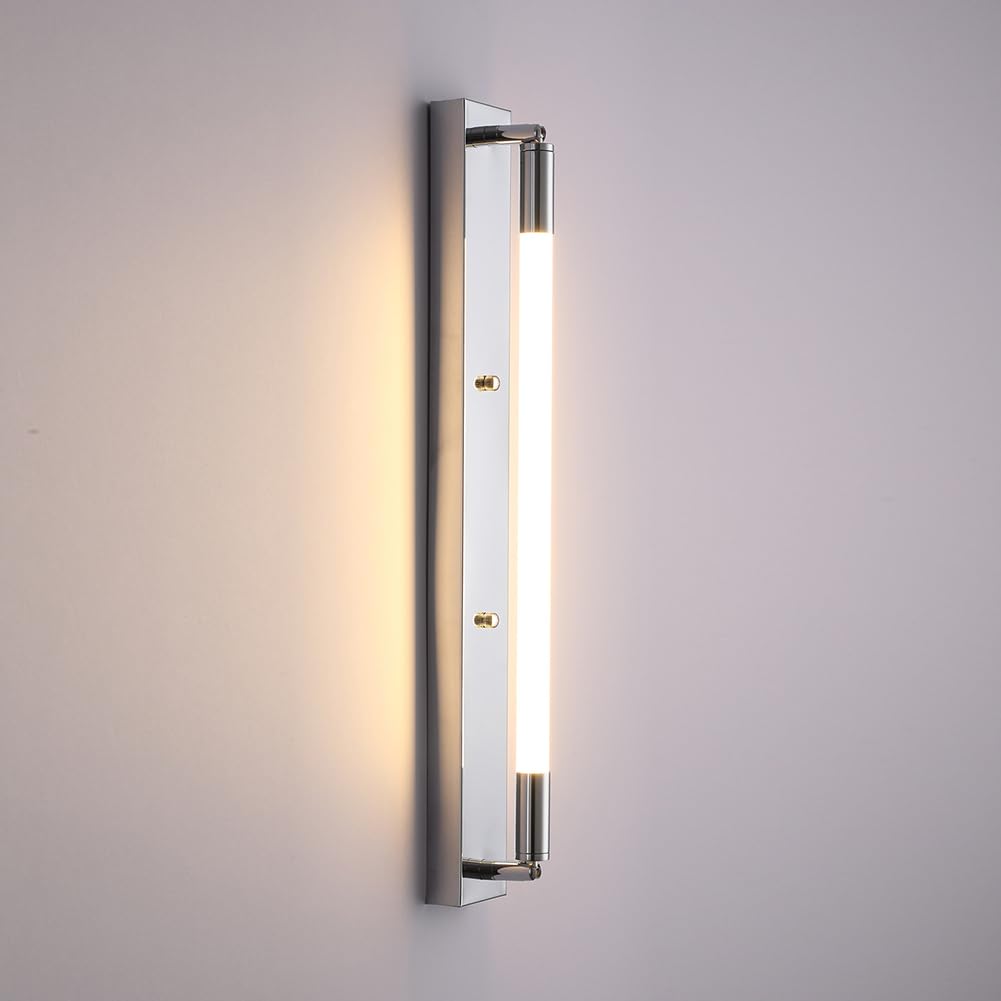 HUAYUSEDF 9W Modern Wall Light Living Room Minimalist Design Bedroom Bedside Sconce Lighting Fixtures Lamp Hallway Aisle Lights (Gold,White Light)(Silver,Neutral Light)