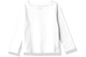 Cozy Comfort for Your Little Girl: 2-Pack White Long Sleeve Toddler Shirts