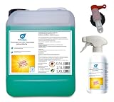 KaiserRein Profi Glasreiniger mit Lotuseffekt Spray 0,5 L Leerflasche + 5 L...