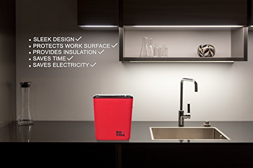 So-Vida Sous Vide Container Sleeve Compatible For The Rubbermaid 18 Quart Container (Red Version) #TOP1