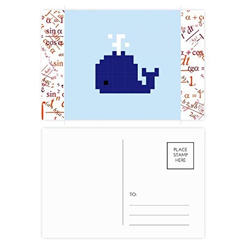 Jeu de cartes postales baleine bleue pour vos messages de remerciement