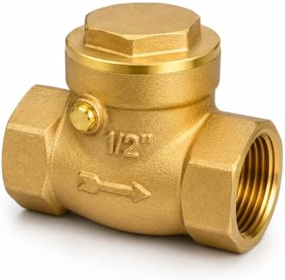 AMAZOR Non Return Valve 1/2 inch, Brass