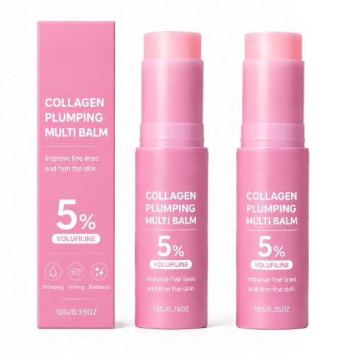 Gloura PDRN Volufiline Collagen Lip Plumping Balm Pink Collagen Multi Balm Stick for Lips Face & Neck Hydrating Moisture Balm for Dry Areas