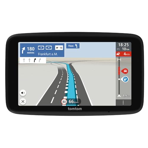 TomTom 10 TomTom GPS Coche GO Classic 2nd (6", información de tráfico y Alerta de radares, actualizacion de mapas de Europa Mediante Wi-Fi, indicación de carriles en Movimiento y Soporte Reversible Integrado)