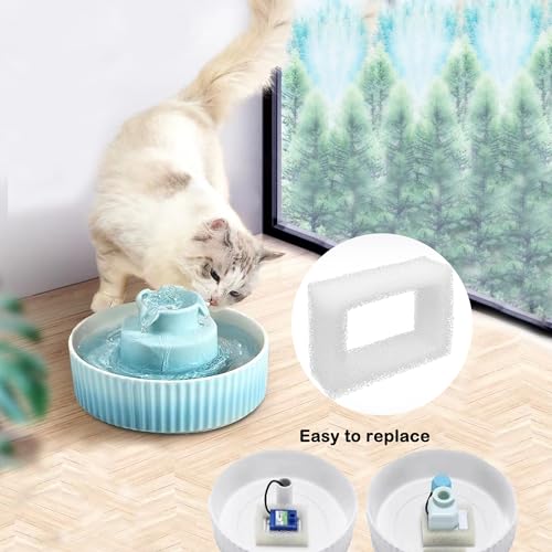 Filtros de espuma para fuente de agua para gatos Delapan 12 unidades miniatura 3