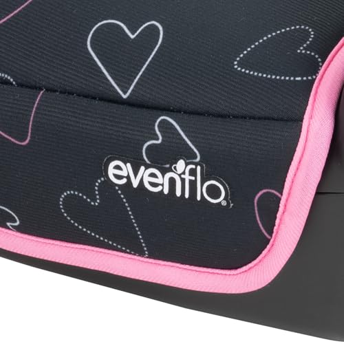 evenflo gotime no back booster car seat amore pink