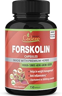 Forskolin Extract Capsules 5000mg, 5 Month Supply & Turmeric Curcumin, Arjuna, Garcinia Cambogia, Green Tea|Maximum Strength India Supplements|Support Nourishing Diet Coleus Forskohlii, Energy Booster