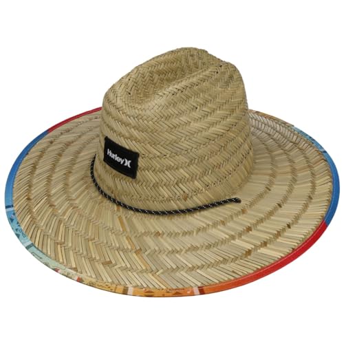 Image of Hurley Men's Straw Hat - Bayside Lifeguard Straw Sun Hat