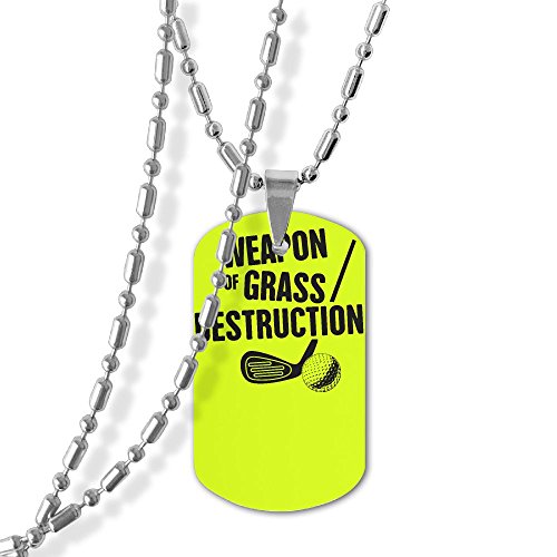 Jia Li Collar de marca militar con colgante de club de golf