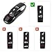 Key Button Cover Compatible with Porsche Cayenne Models from 2011 to 2017 Compatible with Porsche Macan from 2017 to Today Key fob Center Button Rubber Protectors
