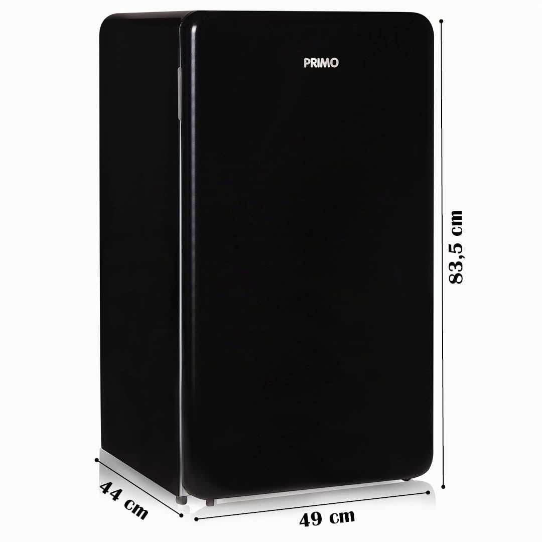 PRIMO PR151RKZ Réfrigérateur Table Top Rétro - Pose Libre - 93L - E - Noir
