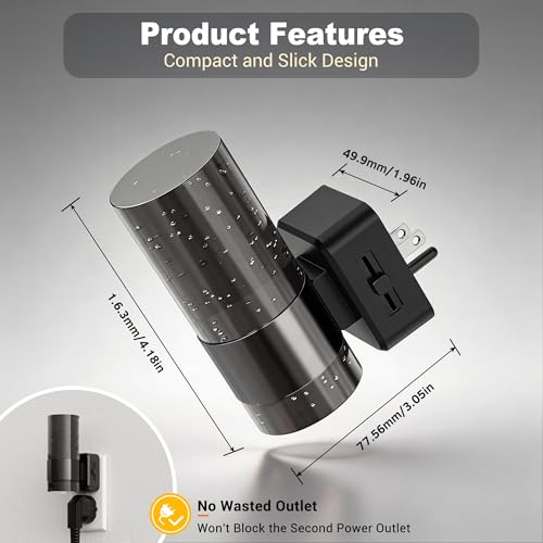 Image of JandCase Night Lights Plug into Wall, Automatic LED Night Light with 0-100LM Dimmable, 3000K Plug in Night Lights with Auto Light Sensor, for Bathroom Hallway Decor