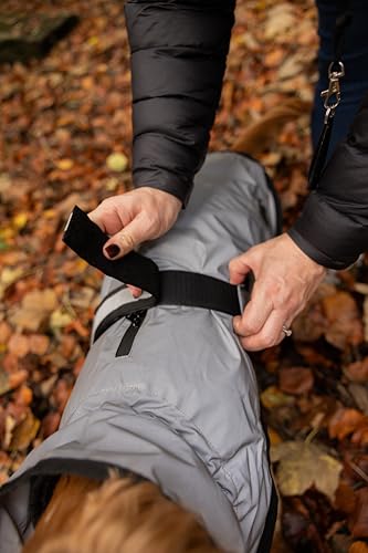 Danish Design 3-in-1-Hundemantel, reflektierend, 57 cm, wetterfest, mit Fleece gefüttert, stilvoller Regenmantel für Hunde