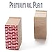 Red Brick Wooden Train Track Risers, 8-Pack - Novelty Wood Train Risers for Raised Track Set and Train Bridges - Build Custom Track with Brick Bridges