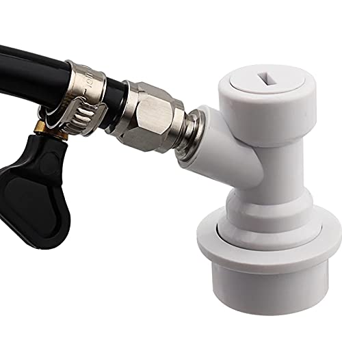Home Brew - Kit de línea de gas para cerveza con manguera de carbonatación y regulador de CO2, incluye adaptador para botella de CO2, perfecto para necesidades de elaboración de cerveza casera y