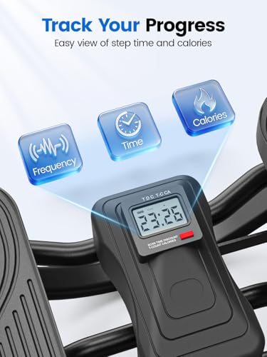 Image of Yagud Rock Stepper for Exercise at Home, Portable Rock Stepper Side to Side with Resitance Bands,Full Body Workout Stepper Exercise Machine Low-Impact Knee-Friendly for Office