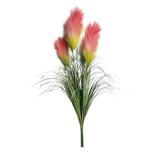 �l�H�ϗt�A������flower 1PC �l�H���[�h�����������V�~�����[�V�������̐K�����z�[����㉮�O�K�[�f���E�F�f�B���O�p�[�e�B�[�̏����� �t�F�C�N�O���[��(Green Leaf Pink,Three heads 80cm)