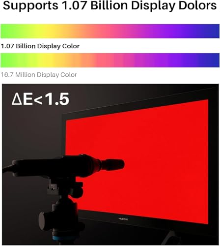 Image of HUION Kamvas Pro 19 (4K) Drawing Tablet with 18.4 inch UHD IPS Touch Display | 16384 Pressure Levels | 150% sRGB | Anti-Glare Glass | USB-C Connectivity | Integrated Stand for Designers & Animators