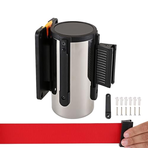 Barrière murale à sangle rétractable pour fermeture de zone 3m