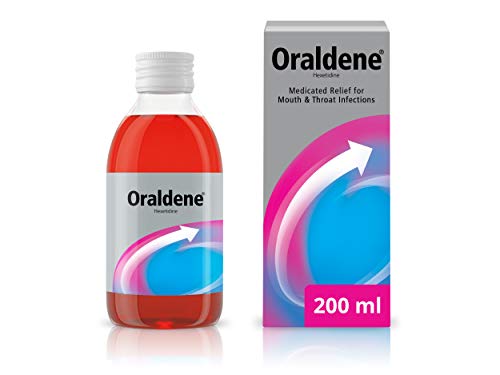 Oraldene Enjuague bucal | Uso al primer signo de dolor de garganta | Enjuague bucal medicado - Tratamiento para el dolor de garganta para adultos | 200 ml