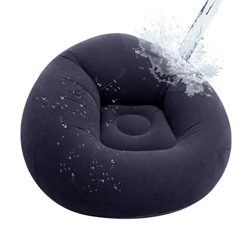 Xijobido Sofá Inflable,Sillón Plegable Portátil | Suministros de Casa y Jardín P/Relax Viaje Exterior Acampada Fiesta Descanso