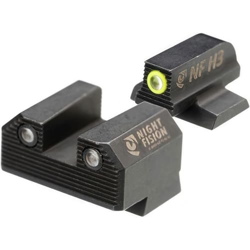 Night Fision Optics Ready Stealth Night Sight Set for Canik Mete SF & TP9 Pistols - Yellow Front Ring