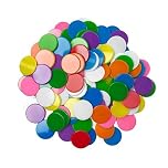 KTGUK 100 Pcs Coloured Counters for Maths,Resources Double Sided Bingo Game Chips,Plastic Counting Tokens Coins,Token Place Value Tokens Coins,for Kids Children Math Learning Counters(Multicoloured)