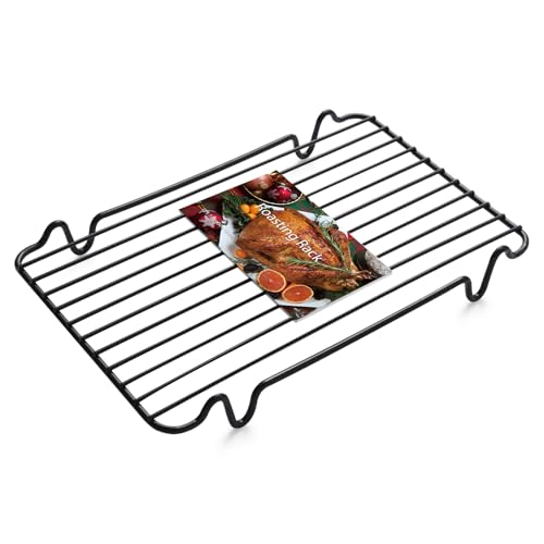 Roasting Rack Heavy Duty Turkey Rack Insert for Roasting Pan Fit for Oven Cooking(12x 7.5)