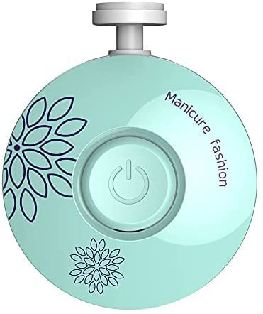 MIHAR ESSENTIALS Electric Baby Nail Trimmer New Born, Baby Nail Cutter, Nail Polish Grooming Kit Safe for Infant Toddler Kids or Women, 6 Grinding Heads (ROUND)