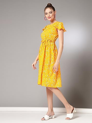 Image of OOMPH! Women's Fit and Flare Knee Length Dress