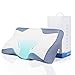 Produktbild Luxureal Nackenstützkissen, Orthopädisches Kissen für Seitenrücken Magenschläfer, Memory Foam Kissen für Nacken und Schulterschmerzen mit abnehmbarem Kissenbezug, Schlafkissen