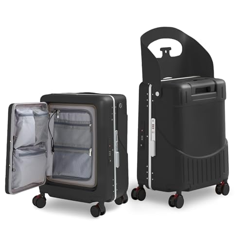 Valise pliable avec siège et fermeture TSA | Confort cabine et roues pivotantes 360°