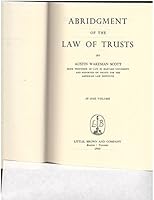 Abridgment of the Law of Trusts B001DK71P8 Book Cover