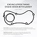 HiSport 06H103269C Engine Timing Chain Cover with Gasket Upper & Lower - Compatible with 2007-2017 VW Audi Beetle Jetta Passat Tiguan Sharan Golf GTI EOS CC A3 A4 A5 A6 TT Allroad Q3 Q5 1.8T 2.0T