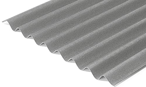 Onduline Easyline Dachplatte Wandplatte Bitumenwellplatten Wellplatte 9x0,76m² - grau – Bild 3