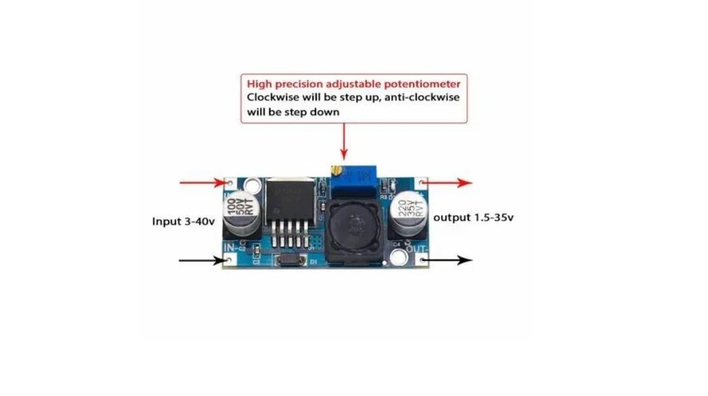 1pc XL6009 dc-dc step-up Boost Converter module 3-32V to 5-35V XL6009E1 4A — Amazon image 2