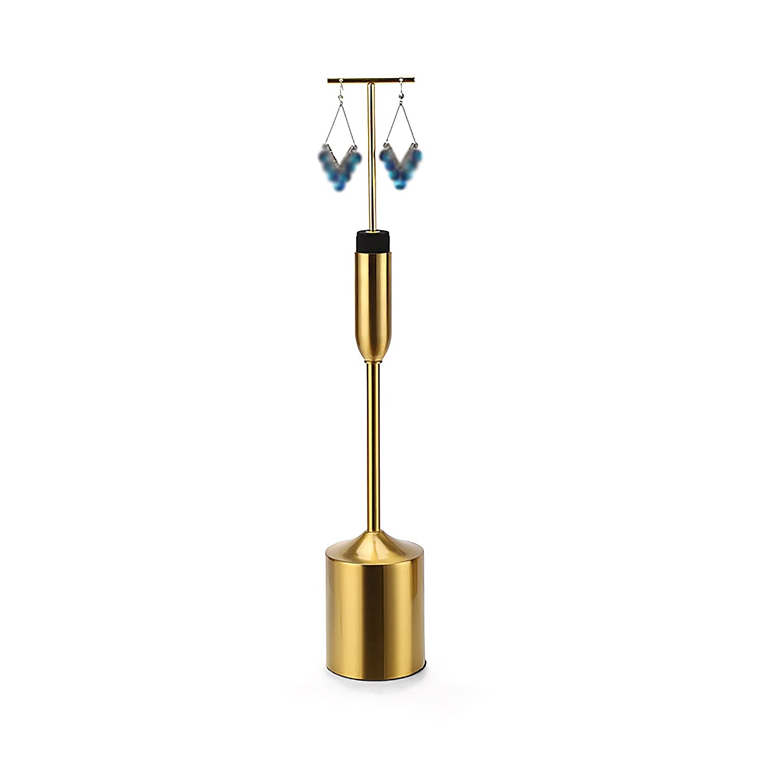 GAROEN Jewelry Display Stand T-bar Earring Organizer, 16 inch Height Multifunctional Jewelry Stand with Metal Base for Bracelet, Necklace & Earring