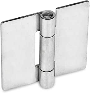 Ganter Schwerlastscharnier GN 237.3 Edelstahl 80x80mm - Für Hohe Belastung