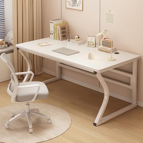 Bureau d'ordinateur en bois et métal 120x60 cm pour espace télétravail