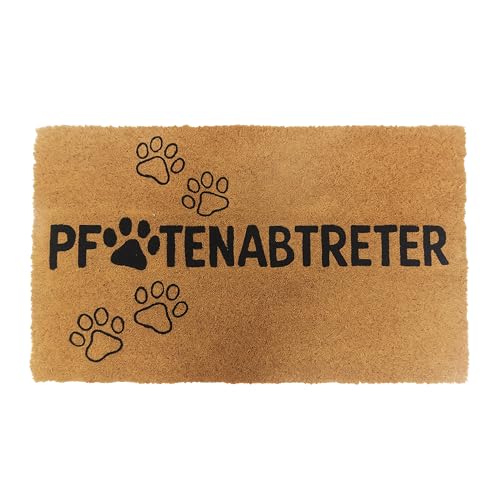 Relaxdays Fußmatte Kokos 60x40, Türvorleger Pfotenabtreter,...