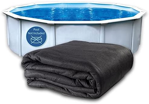 Liner Life LL18R Liner Pad 18' Round for Above Ground Pools, Tough Defense Against Punctures Quick Installation Reinforced by Strong Durable Polyester Geotextile Material, Black